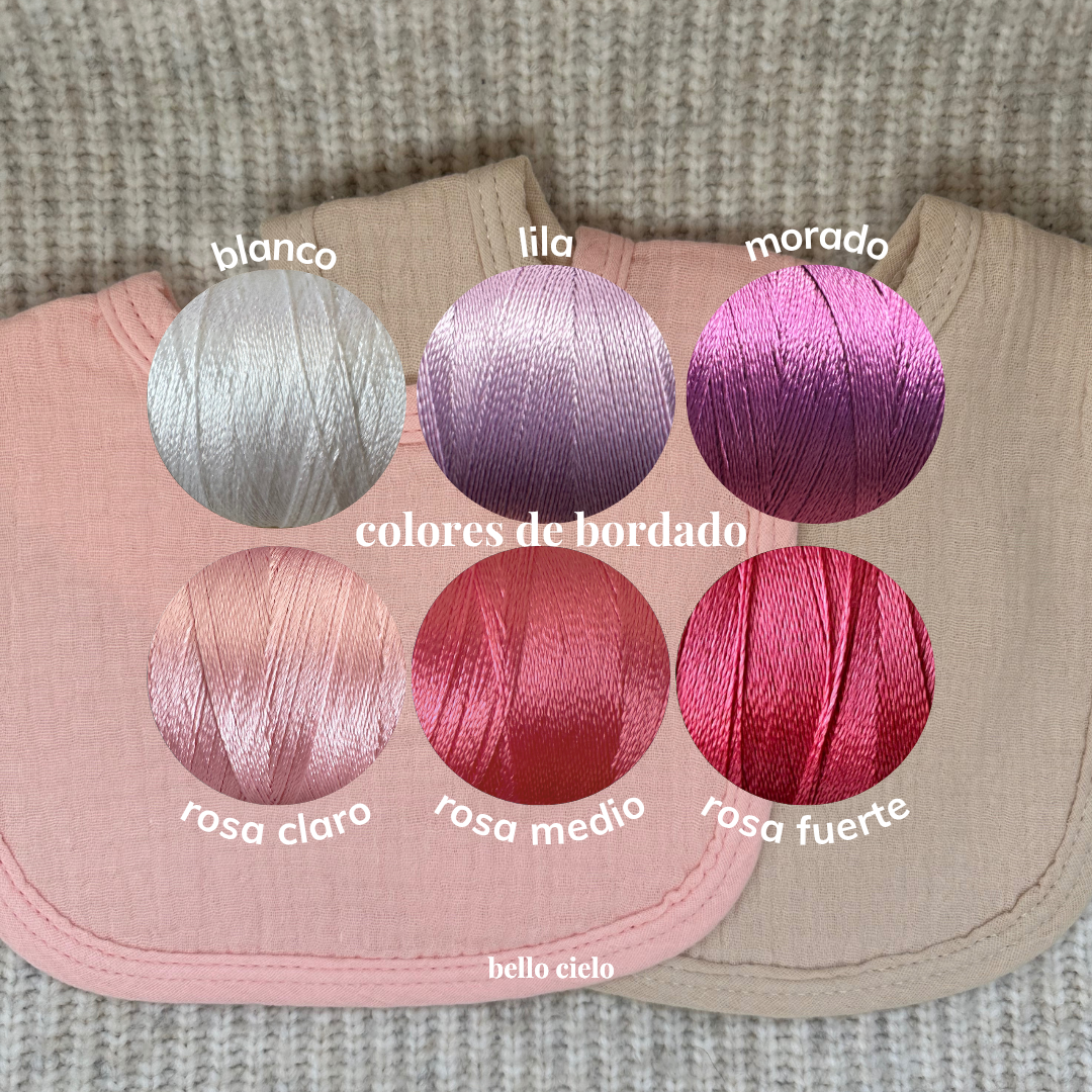 Set baberos niña