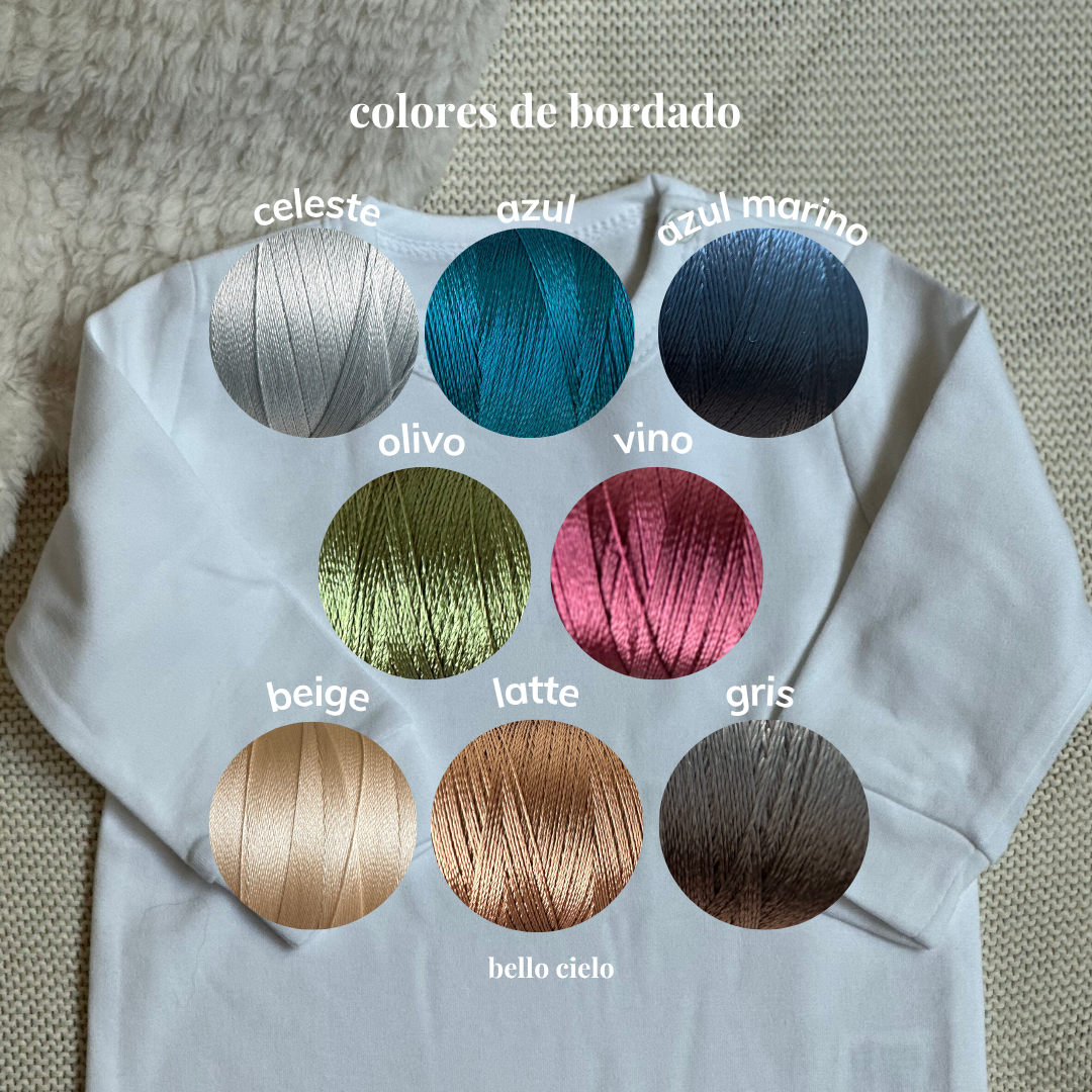 Mameluco bordado niño