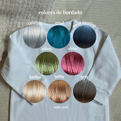 Mameluco bordado niño