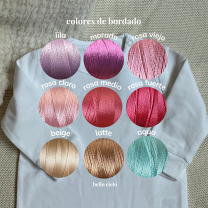 Mameluco bordado niña